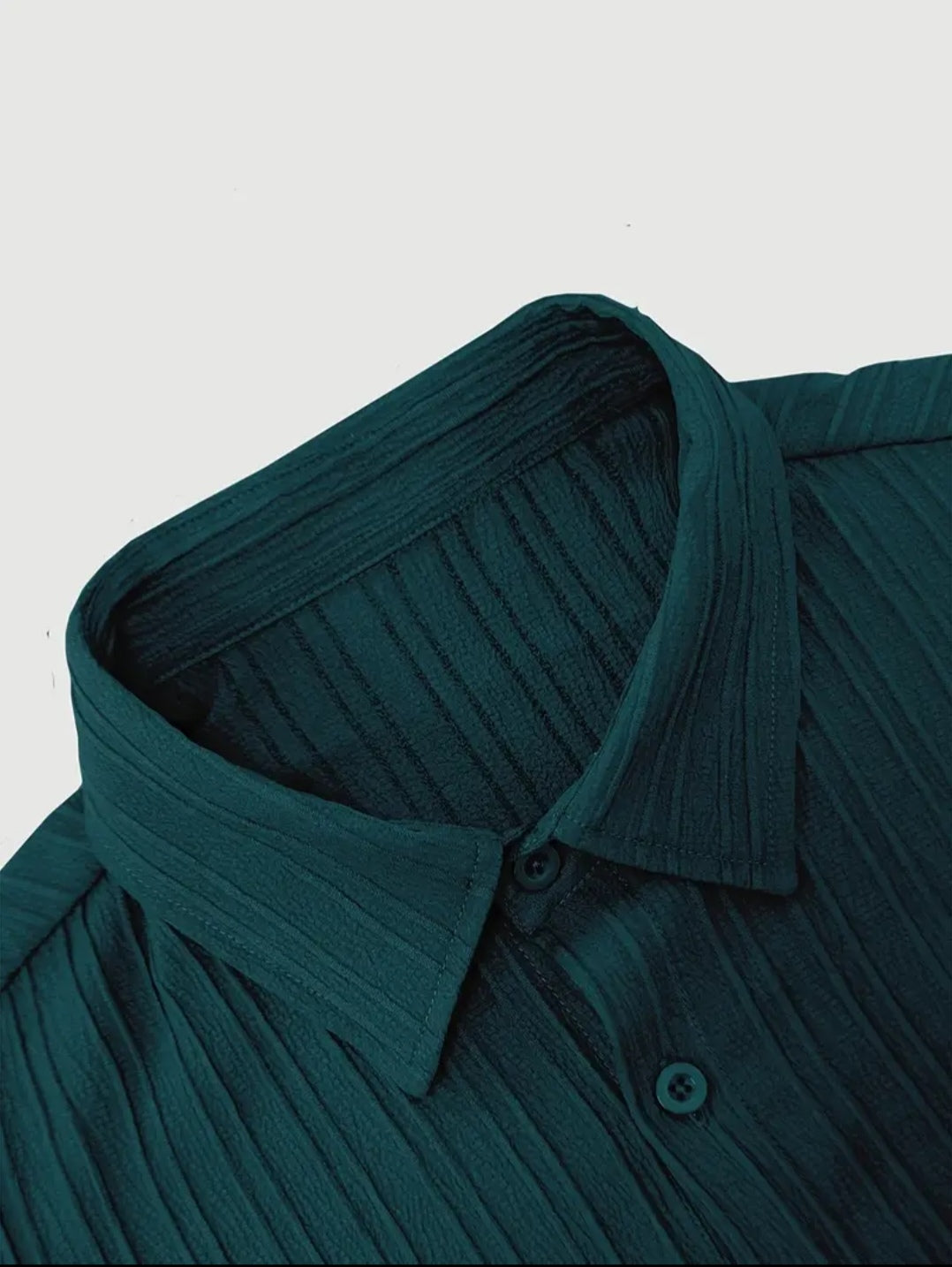 Ensemble decontracté pour homme 2 piéces: Chemise à manches longues élégante avec col à revers et pantalon à cordon